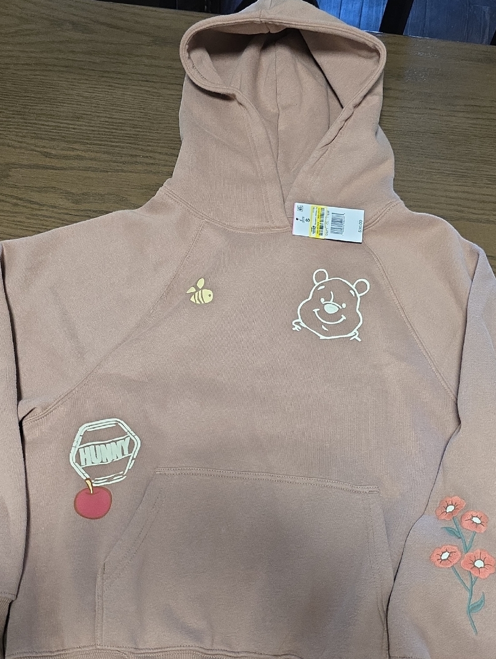 Target Pink Hooded Sweatshirt with Playful Graphics
